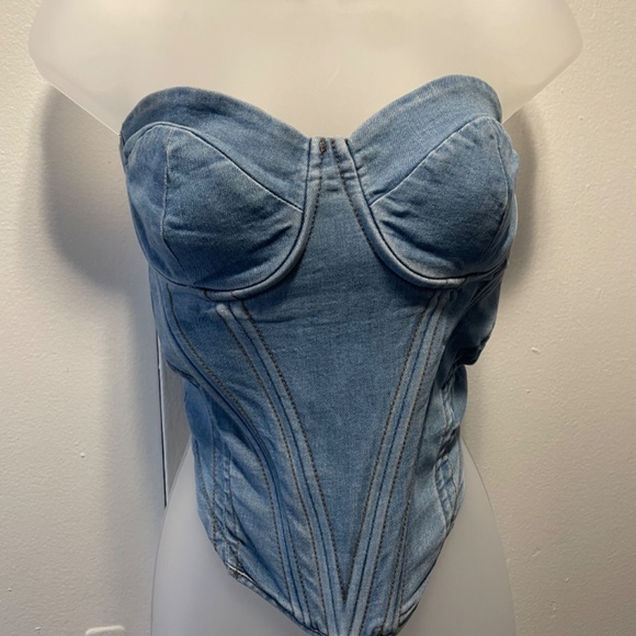 DENIM CORSET - Picture 2 of 3